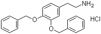 structure of CAS# 1699-56-5, 3,4-Dibenzyloxyphenethylamine hydrochloride;3,4-Bis(benzyloxy)phenethylamine hydrochloride