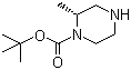 结构式 CAS# 170033-47-3, (R)-1-N-Boc-2-甲基哌嗪; (R)-2-甲基哌嗪-1-甲酸叔丁酯