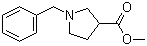 Methyl N-benzyl-3-pyrrolidinecarboxylate molecular structure (CAS 17012-21-4)