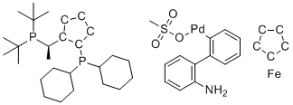Josiphos SL-J009-1 Pd G3分子结构 (CAS 1702311-34-9)