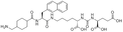 Vipivotide tetraxetan Linker molecular structure (CAS 1703768-74-4)