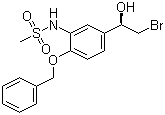 (R)-N-[5-(2-溴-1-羟乙基)-2-(苯基甲氧基)苯基]甲磺酰胺分子结构 (CAS 170687-82-8)