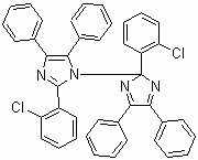 2,2'-二(2-氯苯基)-4,4',5,5'-四苯基-1,2'-二咪唑分子结构 (CAS 1707-68-2)