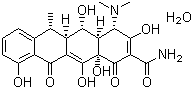 Doxycycline monohydrate molecular structure (CAS 17086-28-1)