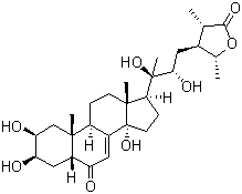 Cyasterone molecular structure (CAS 17086-76-9)