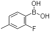 structure of CAS# 170981-26-7, 2-Fluoro-4-methylphenylboronic acid;2-Fluoro-4-methylbenzeneboronic acid