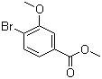 4-溴-3-甲氧基苯甲酸甲酯分子结构 (CAS 17100-63-9)