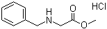 结构式 CAS# 17136-35-5, N-苄基甘氨酸甲酯盐酸盐