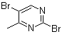 structure of CAS# 171408-73-4, 2,5-Dibromo-4-methylpyrimidine