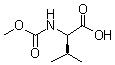 结构式 CAS# 171567-86-5, (R)-2-(甲氧羰基氨基)-3-甲基丁酸