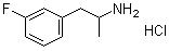 structure of CAS# 1716-59-2, 3-Fluoroamphetamine hydrochloride;3-Fluoro-alpha-methylbenzeneethanamine hydrochloride