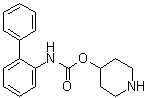 结构式 CAS# 171722-92-2, [1,1'-联苯]-2-基氨基甲酸 4-哌啶基酯