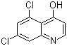5,7-Dichloro-4-hydroxyquinoline molecular structure (CAS 171850-29-6)