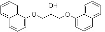 structure of CAS# 17216-10-3, 1,3-Bis(naphthalen-1-yloxy)propan-2-ol;1,3-Bis(1-naphthoxy)-2-propanol