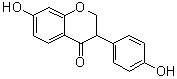 2,3-Dihydro-7-hydroxy-3-(4-hydroxyphenyl)-4H-1-benzopyran-4-one molecular structure (CAS 17238-05-0)