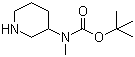 3-(N-Boc-N-methyl)aminopiperidine molecular structure (CAS 172478-01-2)