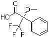结构式 CAS# 17257-71-5, (S)-(-)-alpha-甲氧基-alpha-三氟甲基苯乙酸