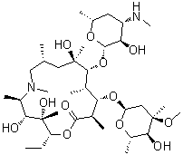 结构式 CAS# 172617-84-4, N'-(去甲基)阿奇霉素