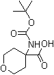 4-[(tert-Butoxycarbonyl)amino]tetrahydro-2H-pyran-4-carboxylic acid molecular structure (CAS 172843-97-9)