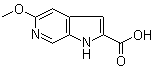 structure of CAS# 17288-36-7, 5-Methoxy-1H-pyrrolo[2,3-c]pyridine-2-carboxylic acid