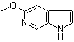 5-甲氧基-1H-吡咯并[2,3-c]吡啶分子结构 (CAS 17288-53-8)