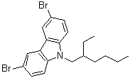 N-(2-Ethylhexyl)-3,6-dibromocarbazole molecular structure (CAS 173063-52-0)
