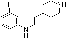4-Fluoro-3-(4-piperidinyl)-1H-indole molecular structure (CAS 173150-61-3)