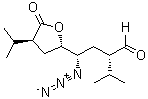 (alphaS,gammaS,2S,4S)-gamma-Azidotetrahydro-alpha,4-bis(1-methylethyl)-5-oxo-2-furanbutanal molecular structure (CAS 173154-02-4)