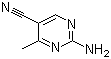 结构式 CAS# 17321-97-0, 2-氨基-4-甲基-5-氰基嘧啶