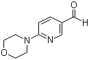 结构式 CAS# 173282-60-5, 6-(吗啉-4-基)吡啶-3-甲醛