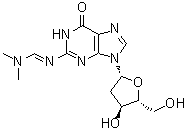 structure of CAS# 17331-13-4, 2'-Deoxy-N-[(dimethylamino)methylene]guanosine;2-Dimethylaminomethylene-2'-deoxyguanosine