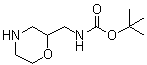 tert-Butyl [(morpholin-2-yl)methyl]carbamate molecular structure (CAS 173341-02-1)
