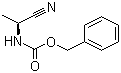 structure of CAS# 17343-54-3, N-[(1S)-1-Cyanoethyl]carbamic acid phenylmethyl ester;(S)-(1-Cyanoethyl)carbamic acid phenylmethyl ester