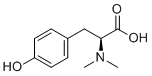 结构式 CAS# 17350-74-2, (2S)-2-(二甲基氨基)-3-(4-羟基苯基)丙酸