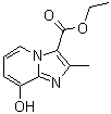 8-羟基-2-甲基咪唑并[1,2-a]吡啶-3-羧酸乙酯分子结构 (CAS 173530-73-9)