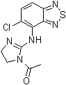 1-Acetyl-N-(5-chloro-2,1,3-benzothiadiazol-4-yl)-4,5-dihydro-1H-imidazol-2-amine molecular structure (CAS 173532-15-5)