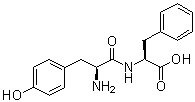 L-酪氨酰-L-苯丙氨酸分子结构 (CAS 17355-11-2)