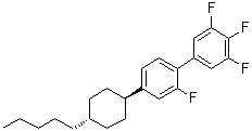 2,3',4',5'-Tetrafluoro-4-(trans-4-pentylcyclohexyl)-1,1'-biphenyl molecular structure (CAS 173837-36-0)