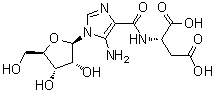 N-[5-Amino-1-(beta-D-ribofuranosyl)imidazole-4-carbonyl]-L-aspartic acid molecular structure (CAS 17388-80-6)