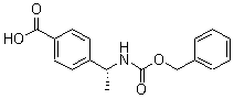 4-[(1R)-1-[[(Phenylmethoxy)carbonyl]amino]ethyl]benzoic acid molecular structure (CAS 173898-15-2)