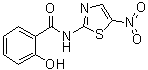 structure of CAS# 173903-47-4, Tizoxanide;2-Hydroxy-N-(5-nitro-2-thiazolyl)benzamide; NSC 697856; TIZ