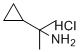 2-Cyclopropylpropan-2-amine hydrochloride molecular structure (CAS 17397-13-6)
