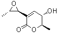 (5S,6R)-5,6-Dihydro-5-hydroxy-6-methyl-3-[(2S,3S)-3-methyloxiranyl]-2H-pyran-2-one molecular structure (CAS 17398-00-4)