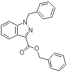 1-(Phenylmethyl)-1H-indazole-3-carboxylic acid phenylmethyl ester molecular structure (CAS 174180-54-2)