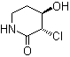 3-Chloro-4-hydroxypiperidin-2-one molecular structure (CAS 174204-83-2)