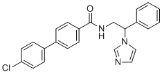 N-(2-(1H-Imidazol-1-yl)-2-phenylethyl)-4'-chloro-[1,1'-biphenyl]-4-carboxamide molecular structure (CAS 174262-13-6)