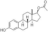 17beta-雌二醇 17-乙酸酯分子结构 (CAS 1743-60-8)