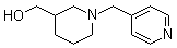 1-(4-Pyridinylmethyl)-3-piperidinemethanol molecular structure (CAS 174560-96-4)