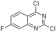 structure of CAS# 174566-15-5, 2,4-Dichloro-7-fluoroquinazoline;7-Fluoro-2,4-dichloroquinazoline