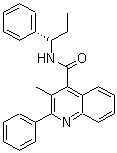 structure of CAS# 174635-69-9, SB 222200;3-Methyl-2-phenyl-N-((1S)-1-phenylpropyl)quinoline-4-carboxamide